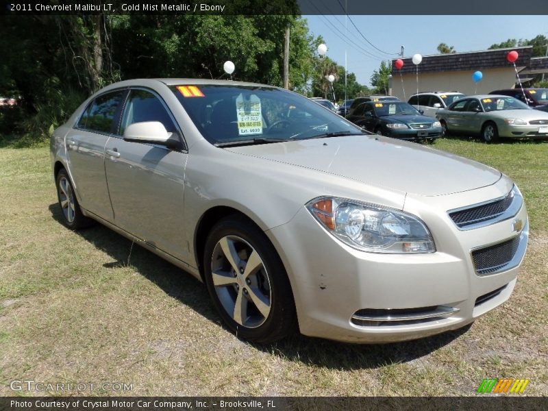 Gold Mist Metallic / Ebony 2011 Chevrolet Malibu LT