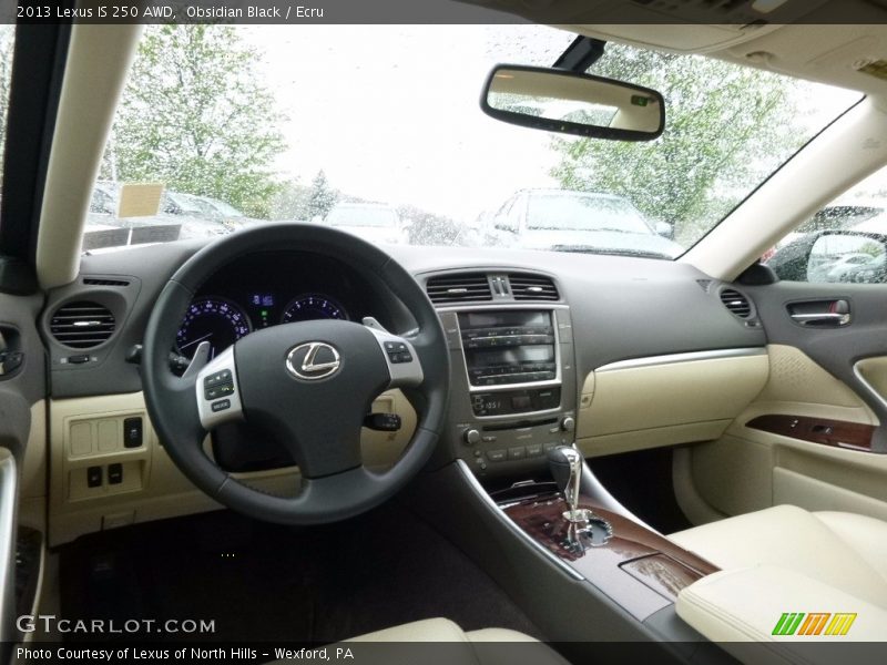 Obsidian Black / Ecru 2013 Lexus IS 250 AWD