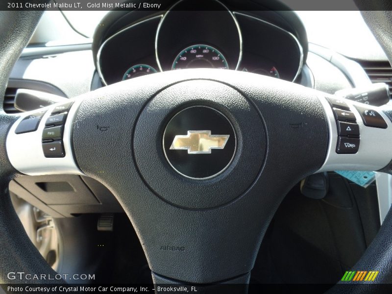Gold Mist Metallic / Ebony 2011 Chevrolet Malibu LT