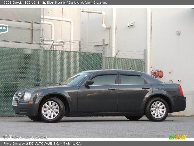 Bright Silver Metallic / Dark Khaki/Light Graystone 2008 Chrysler 300 LX