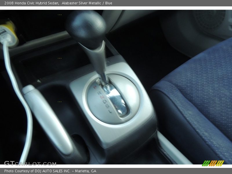 Alabaster Silver Metallic / Blue 2008 Honda Civic Hybrid Sedan