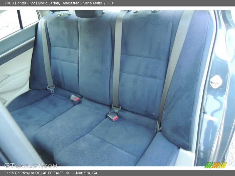 Alabaster Silver Metallic / Blue 2008 Honda Civic Hybrid Sedan
