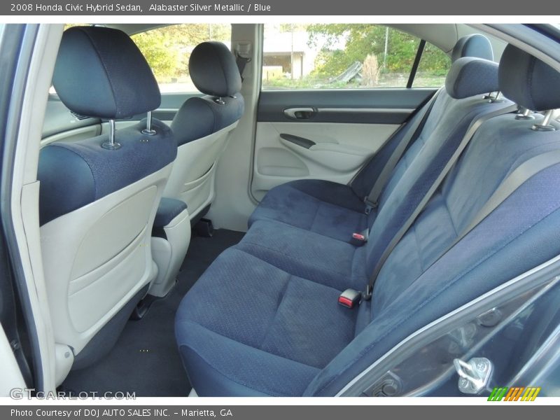 Alabaster Silver Metallic / Blue 2008 Honda Civic Hybrid Sedan