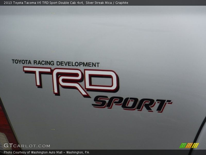 Silver Streak Mica / Graphite 2013 Toyota Tacoma V6 TRD Sport Double Cab 4x4