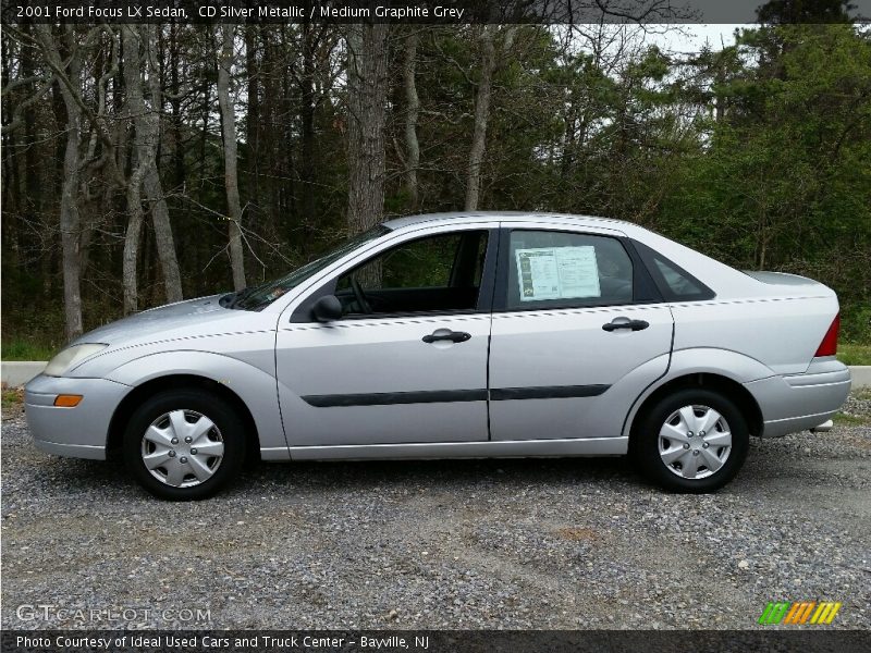 CD Silver Metallic / Medium Graphite Grey 2001 Ford Focus LX Sedan