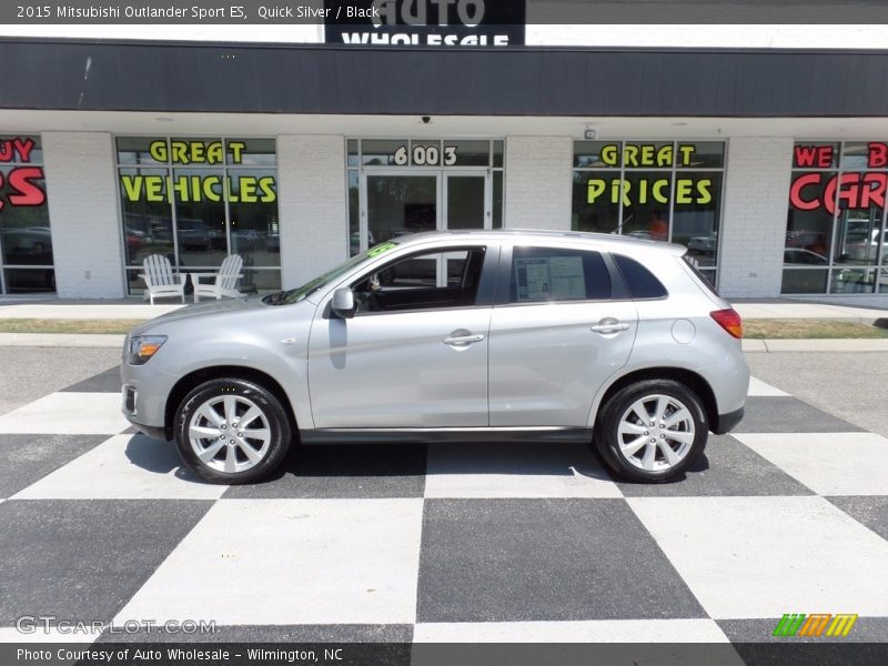 Quick Silver / Black 2015 Mitsubishi Outlander Sport ES