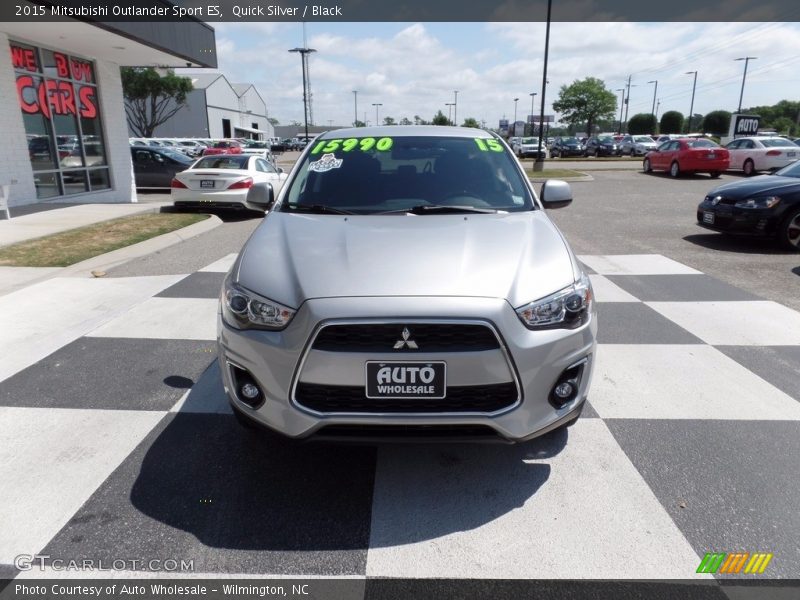 Quick Silver / Black 2015 Mitsubishi Outlander Sport ES