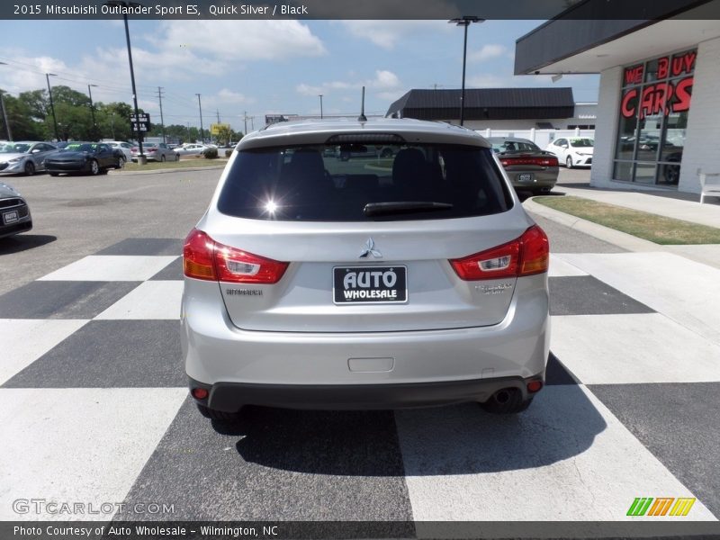 Quick Silver / Black 2015 Mitsubishi Outlander Sport ES