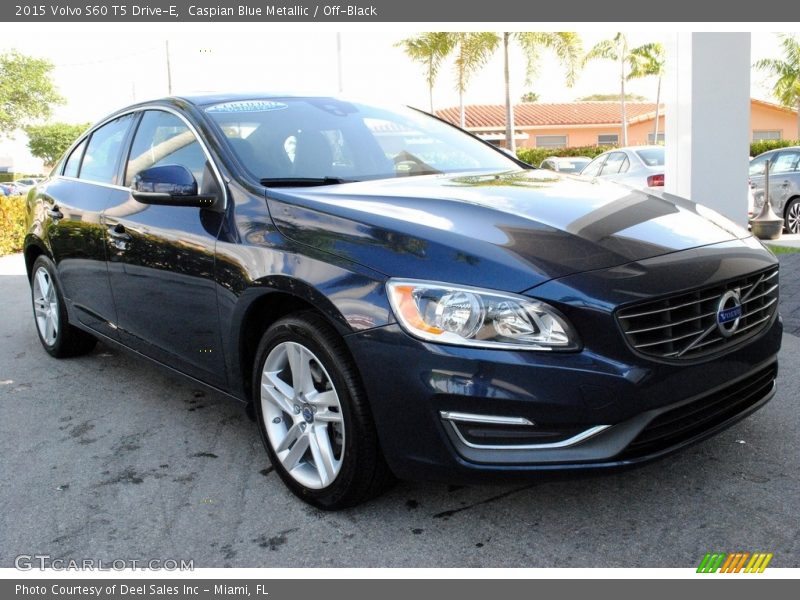 Caspian Blue Metallic / Off-Black 2015 Volvo S60 T5 Drive-E