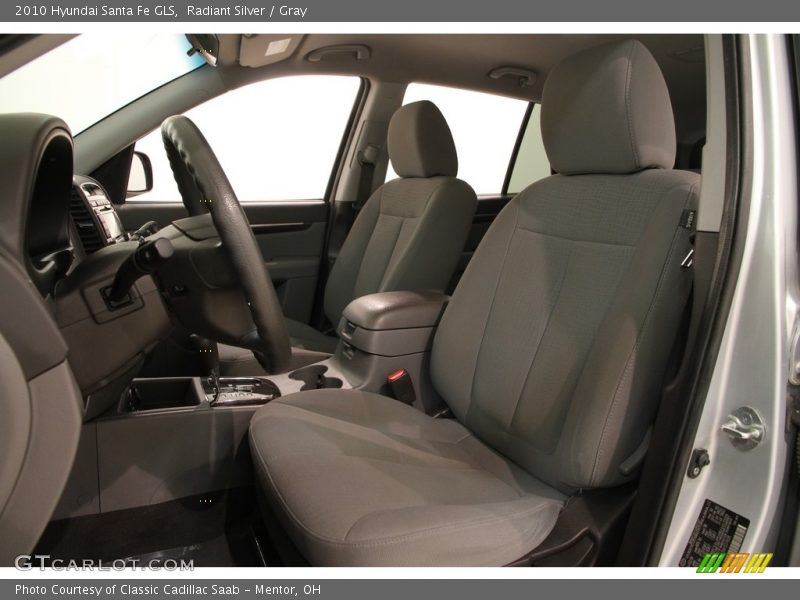 Radiant Silver / Gray 2010 Hyundai Santa Fe GLS