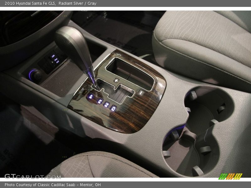Radiant Silver / Gray 2010 Hyundai Santa Fe GLS