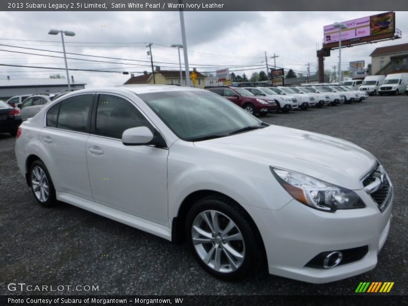 Satin White Pearl / Warm Ivory Leather 2013 Subaru Legacy 2.5i Limited