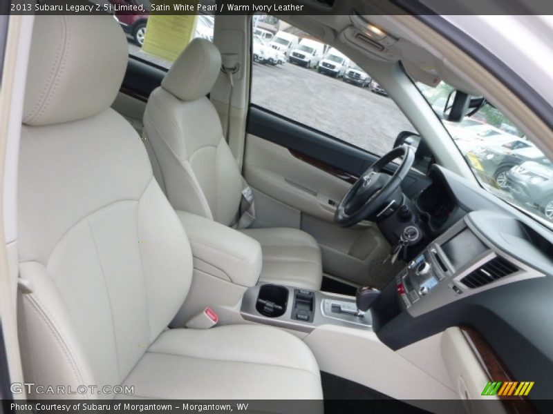 Satin White Pearl / Warm Ivory Leather 2013 Subaru Legacy 2.5i Limited