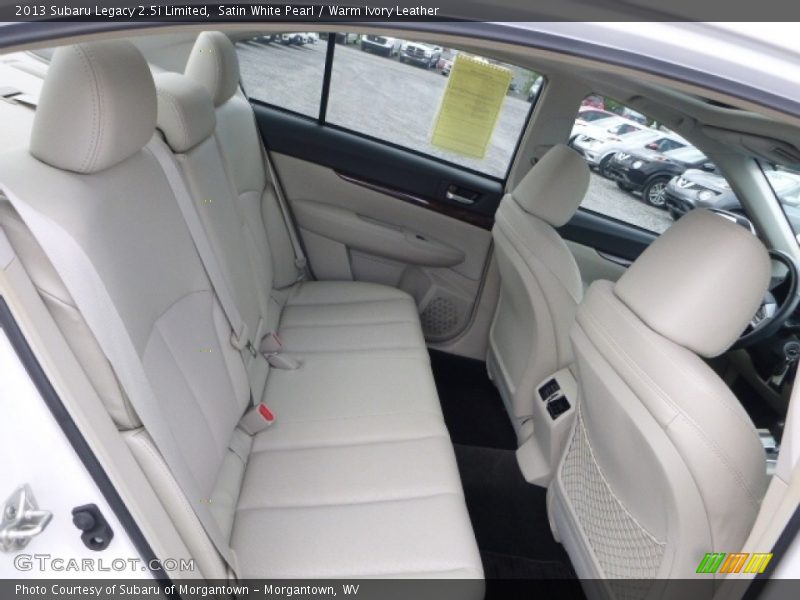 Satin White Pearl / Warm Ivory Leather 2013 Subaru Legacy 2.5i Limited
