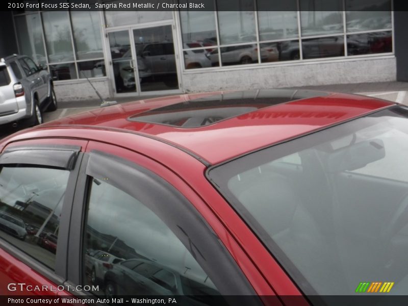 Sangria Red Metallic / Charcoal Black 2010 Ford Focus SES Sedan