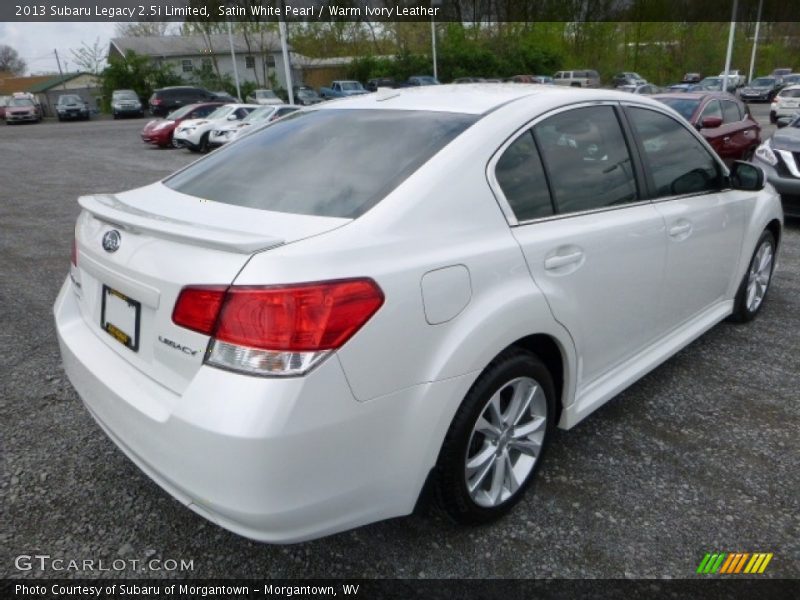 Satin White Pearl / Warm Ivory Leather 2013 Subaru Legacy 2.5i Limited