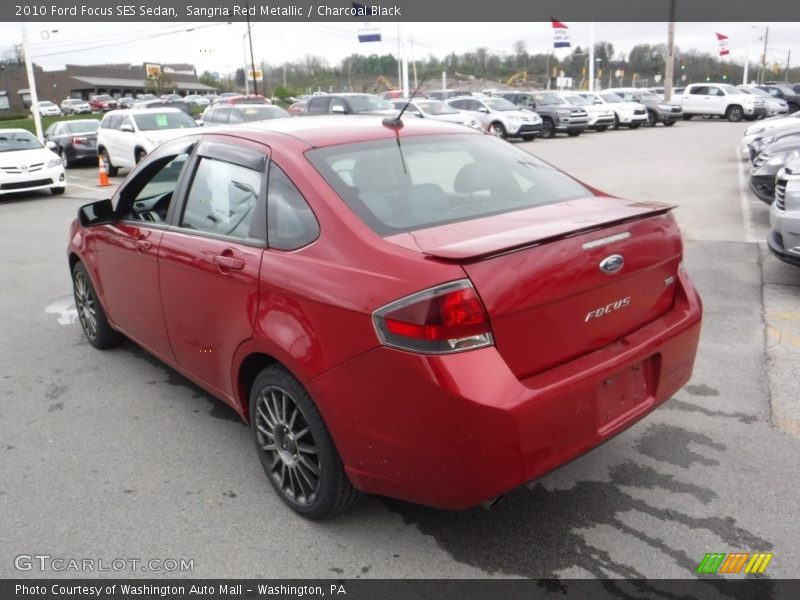 Sangria Red Metallic / Charcoal Black 2010 Ford Focus SES Sedan