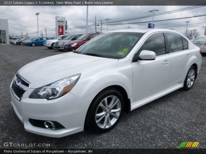 Satin White Pearl / Warm Ivory Leather 2013 Subaru Legacy 2.5i Limited