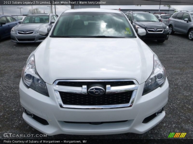 Satin White Pearl / Warm Ivory Leather 2013 Subaru Legacy 2.5i Limited