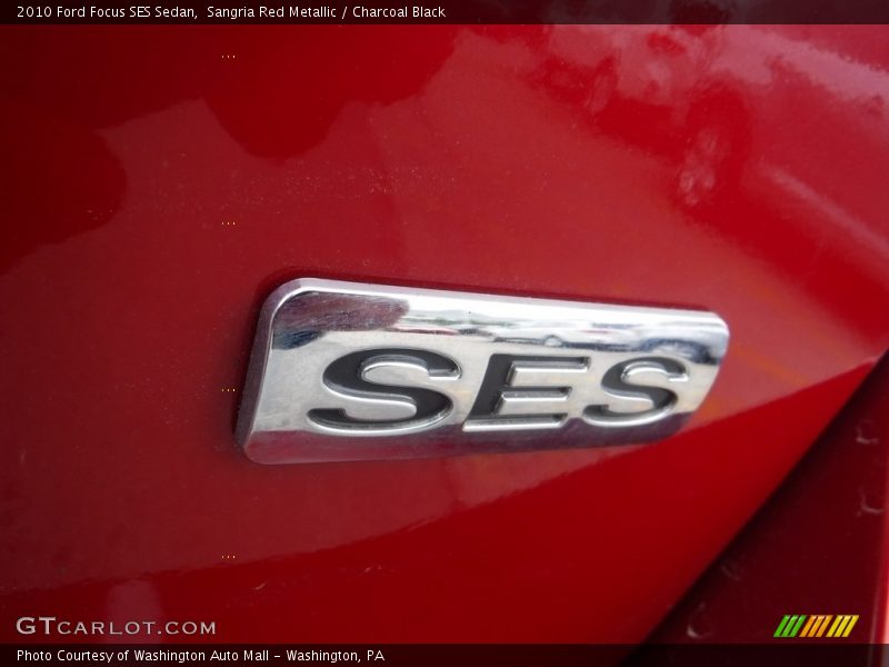 Sangria Red Metallic / Charcoal Black 2010 Ford Focus SES Sedan