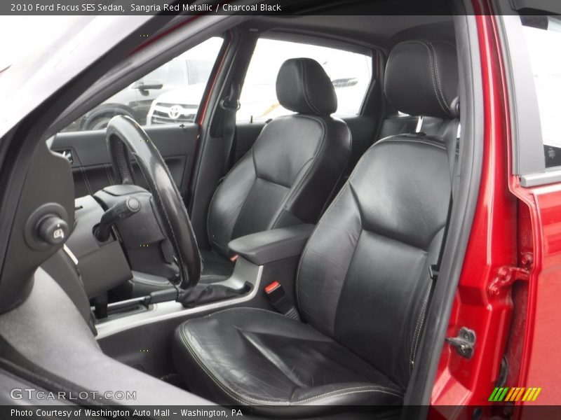 Sangria Red Metallic / Charcoal Black 2010 Ford Focus SES Sedan