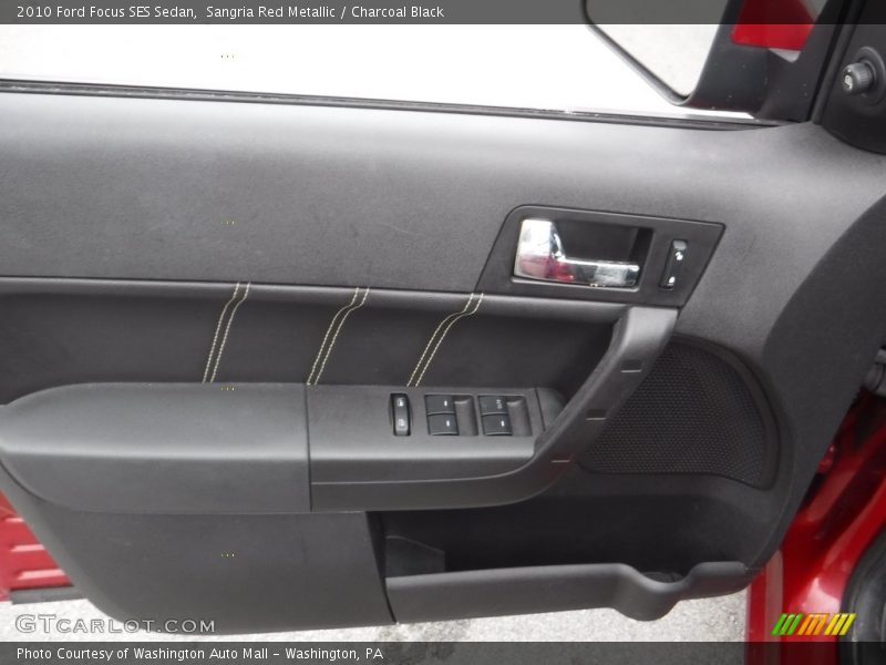 Sangria Red Metallic / Charcoal Black 2010 Ford Focus SES Sedan