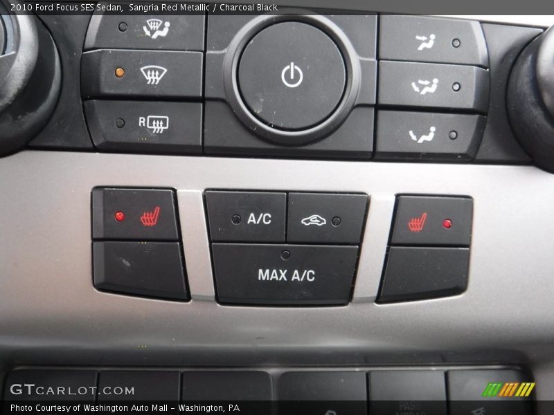 Sangria Red Metallic / Charcoal Black 2010 Ford Focus SES Sedan