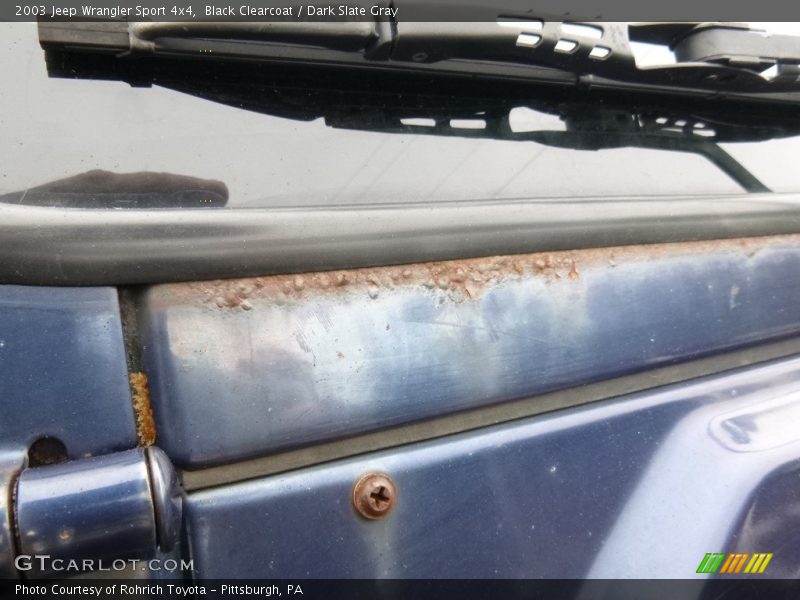 Black Clearcoat / Dark Slate Gray 2003 Jeep Wrangler Sport 4x4