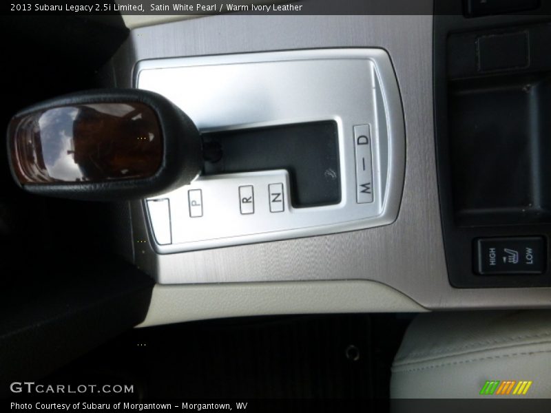 Satin White Pearl / Warm Ivory Leather 2013 Subaru Legacy 2.5i Limited