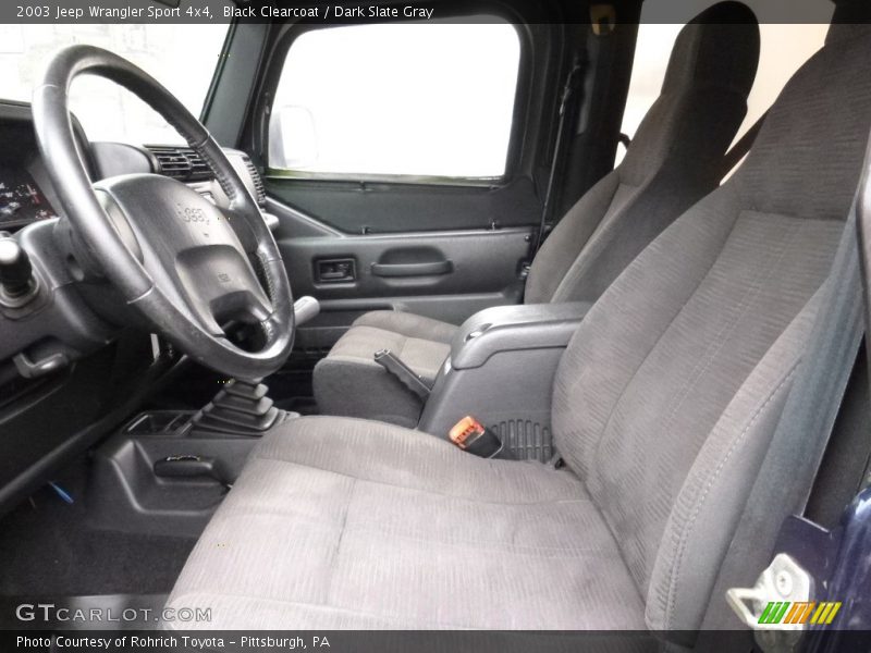 Black Clearcoat / Dark Slate Gray 2003 Jeep Wrangler Sport 4x4