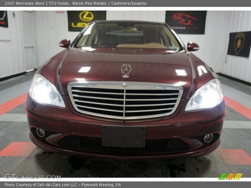 Barolo Red Metallic / Cashmere/Savanna 2007 Mercedes-Benz S 550 Sedan