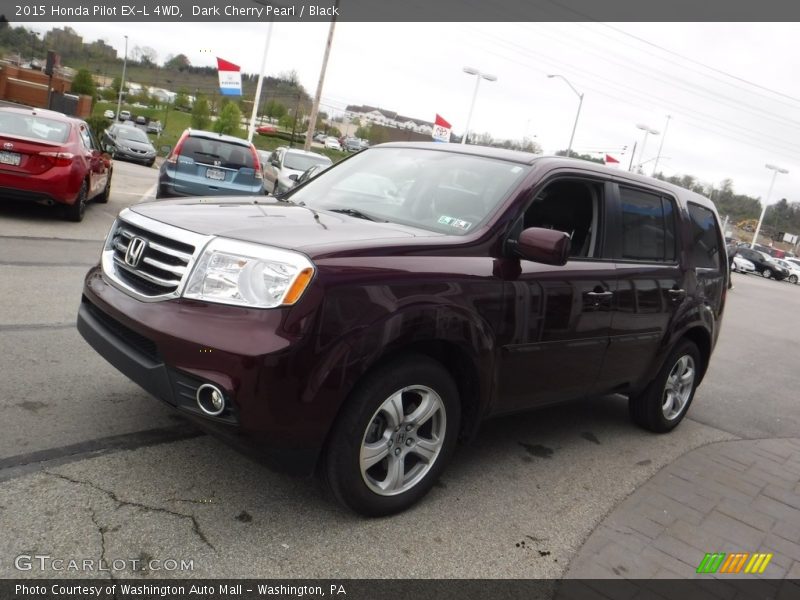 Dark Cherry Pearl / Black 2015 Honda Pilot EX-L 4WD