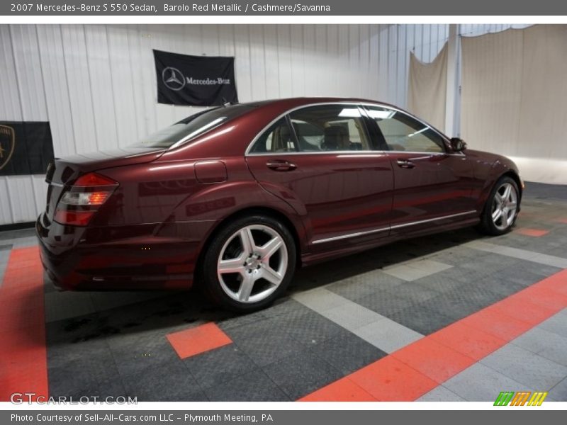 Barolo Red Metallic / Cashmere/Savanna 2007 Mercedes-Benz S 550 Sedan