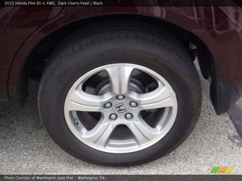 Dark Cherry Pearl / Black 2015 Honda Pilot EX-L 4WD