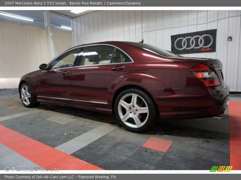 Barolo Red Metallic / Cashmere/Savanna 2007 Mercedes-Benz S 550 Sedan