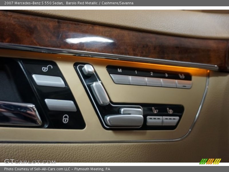 Barolo Red Metallic / Cashmere/Savanna 2007 Mercedes-Benz S 550 Sedan