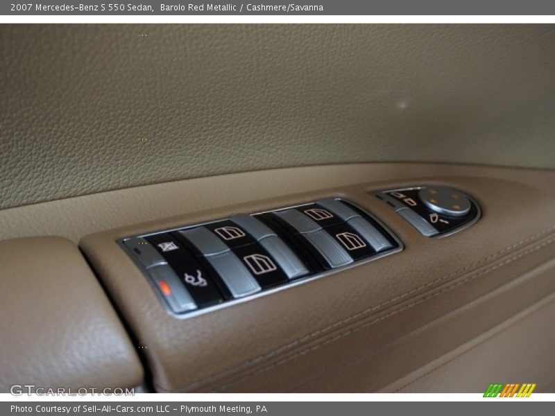 Barolo Red Metallic / Cashmere/Savanna 2007 Mercedes-Benz S 550 Sedan