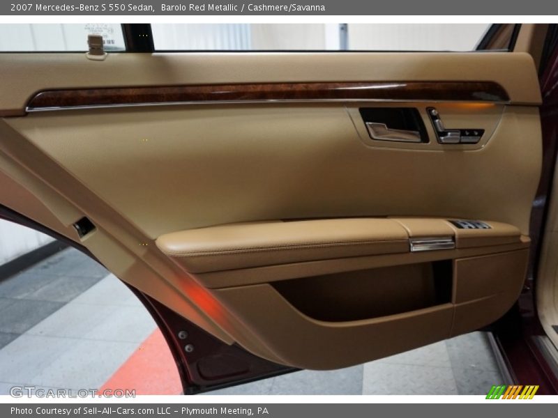 Barolo Red Metallic / Cashmere/Savanna 2007 Mercedes-Benz S 550 Sedan