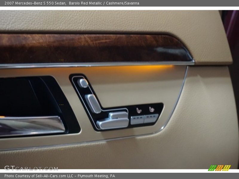 Barolo Red Metallic / Cashmere/Savanna 2007 Mercedes-Benz S 550 Sedan