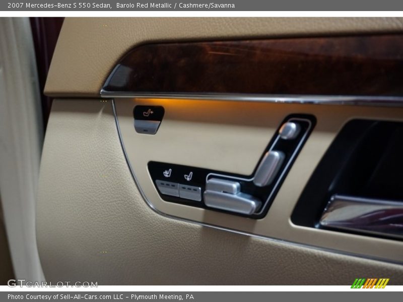 Barolo Red Metallic / Cashmere/Savanna 2007 Mercedes-Benz S 550 Sedan