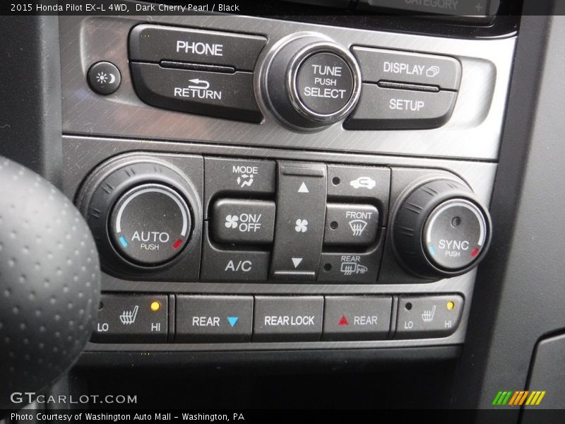 Dark Cherry Pearl / Black 2015 Honda Pilot EX-L 4WD