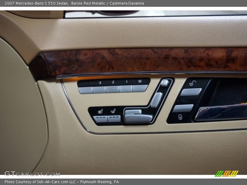 Barolo Red Metallic / Cashmere/Savanna 2007 Mercedes-Benz S 550 Sedan