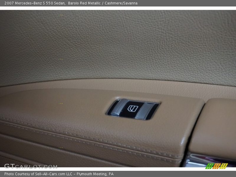 Barolo Red Metallic / Cashmere/Savanna 2007 Mercedes-Benz S 550 Sedan