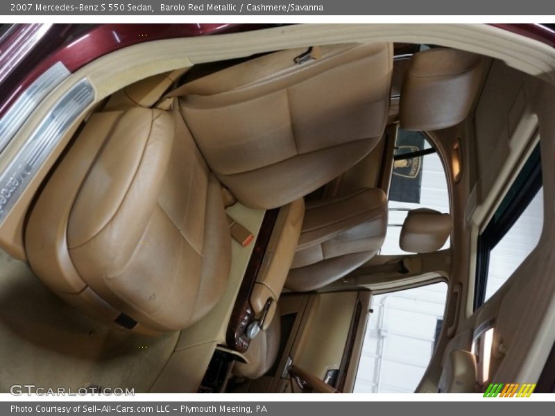 Barolo Red Metallic / Cashmere/Savanna 2007 Mercedes-Benz S 550 Sedan