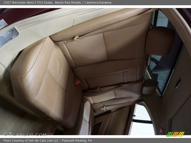 Barolo Red Metallic / Cashmere/Savanna 2007 Mercedes-Benz S 550 Sedan