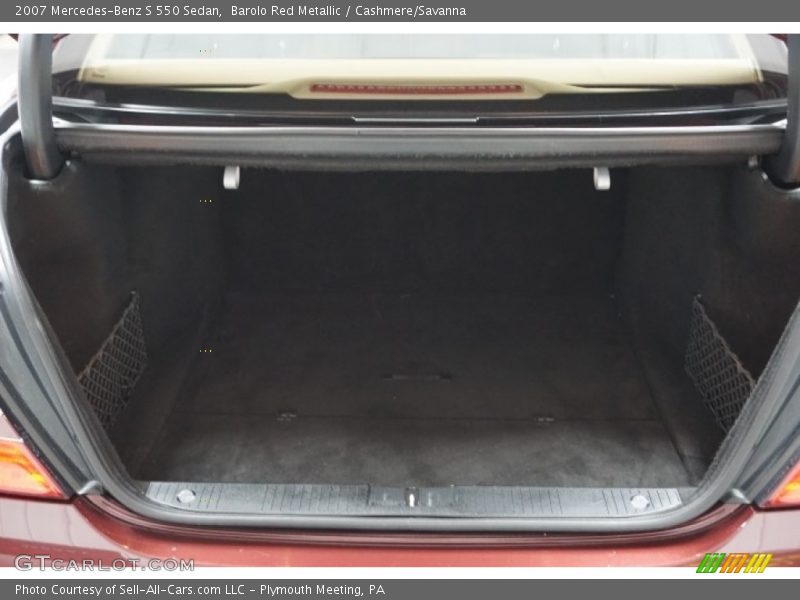 Barolo Red Metallic / Cashmere/Savanna 2007 Mercedes-Benz S 550 Sedan