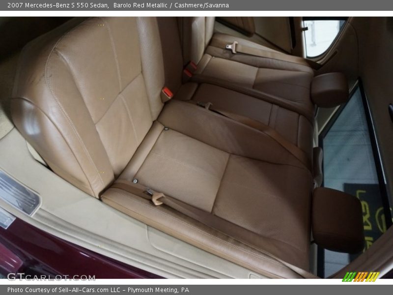 Barolo Red Metallic / Cashmere/Savanna 2007 Mercedes-Benz S 550 Sedan