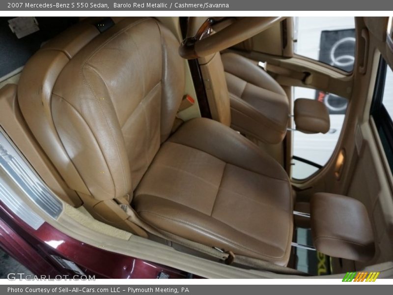Barolo Red Metallic / Cashmere/Savanna 2007 Mercedes-Benz S 550 Sedan