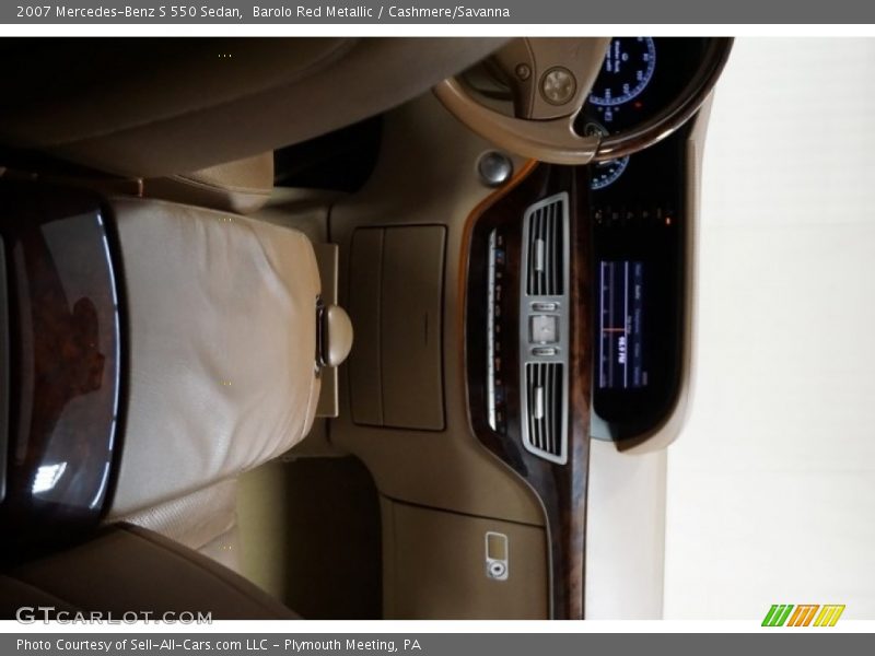 Barolo Red Metallic / Cashmere/Savanna 2007 Mercedes-Benz S 550 Sedan