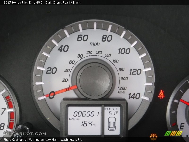 Dark Cherry Pearl / Black 2015 Honda Pilot EX-L 4WD
